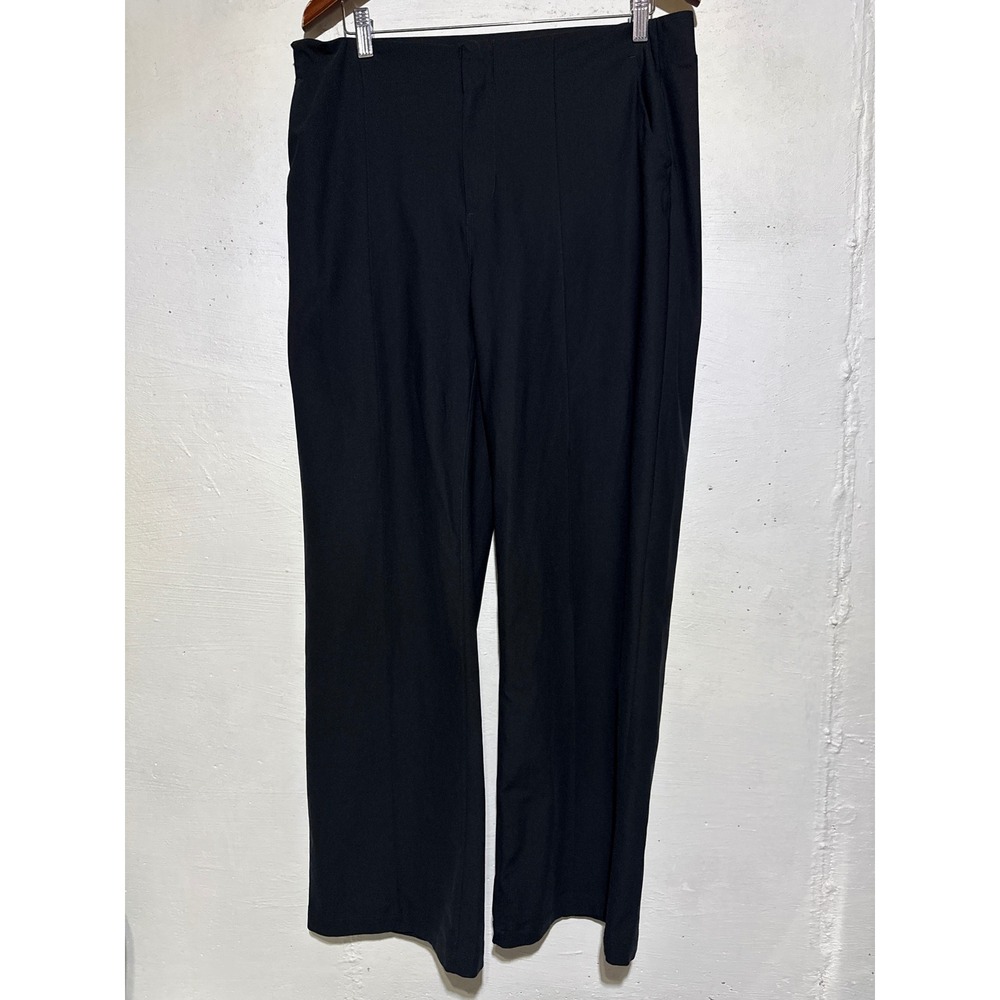 Vuori Womens XL Black Performance Wide Leg Pants VW4035 Stretch Athleisure Yoga